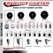 Service Caster 3'' Soft Rubber Swivel 1-7/8'' Expanding Stem Caster Set 2 Total Lock Brakes, 4PK SCC-EXTTL20S314-SRS-2-S-2-178 - alternate 2